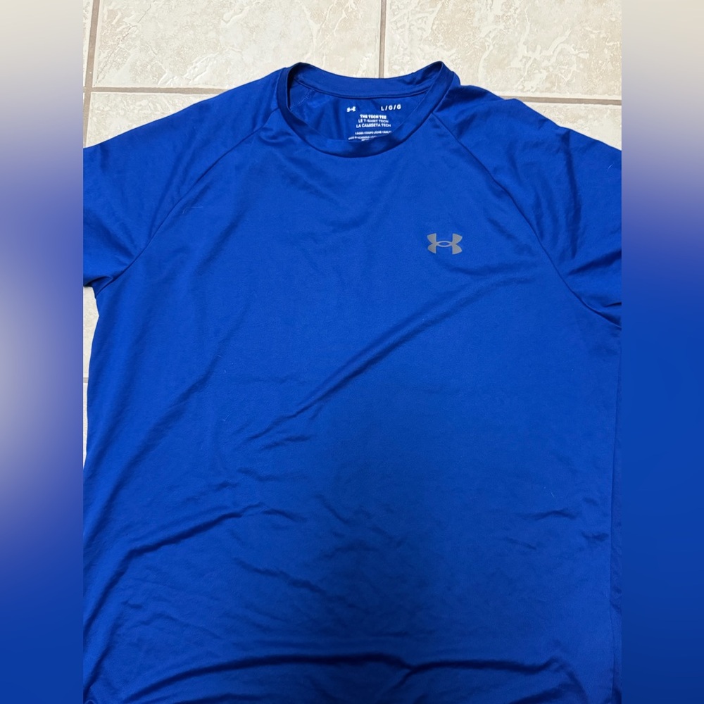 Under Armour Men's Blue Tech T- Shirt - Picture 5 of 5